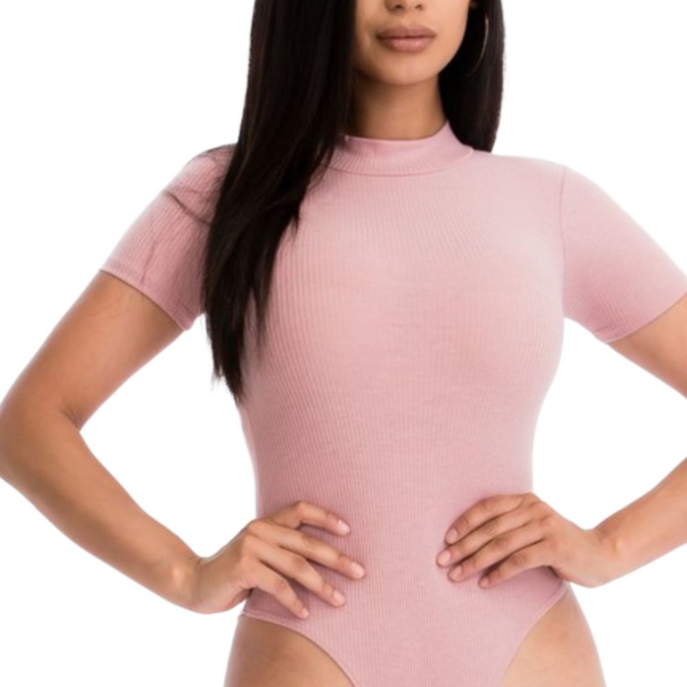 Ribbed bodysuit mockneck fashion nova shein